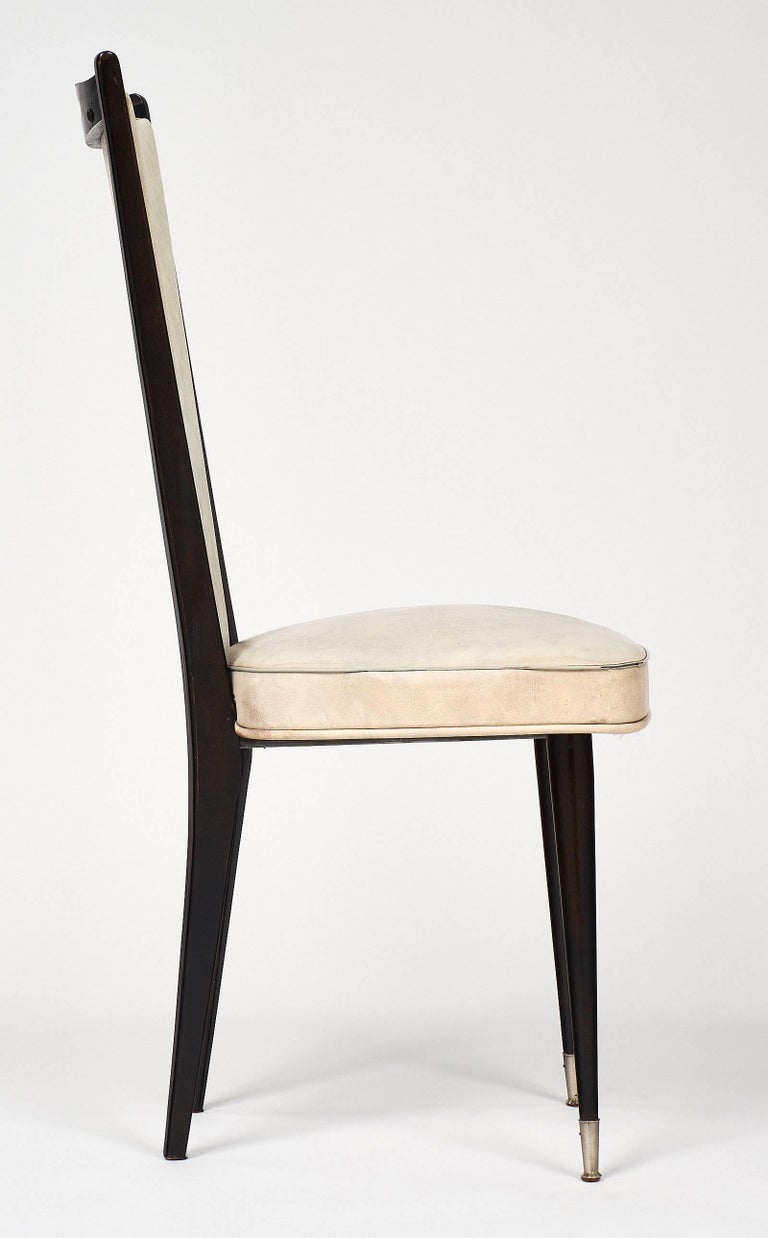 Four Modernist Vintage French Chairs For Sale at 1stDibs