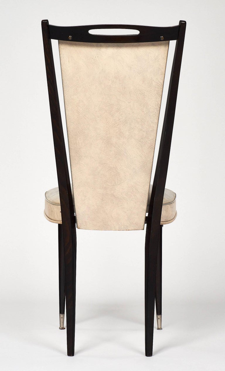 Four Modernist Vintage French Chairs For Sale at 1stDibs