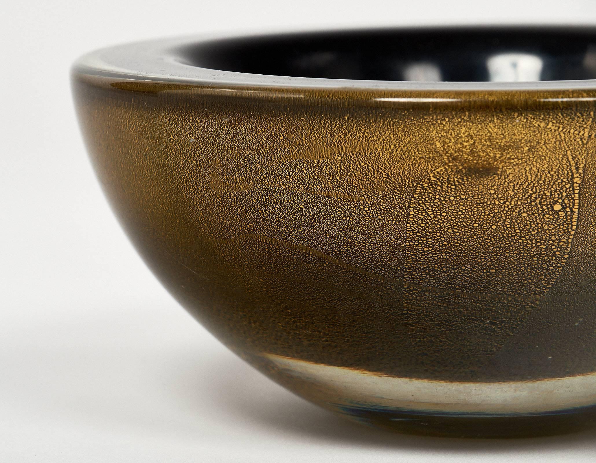 gold glass bowl