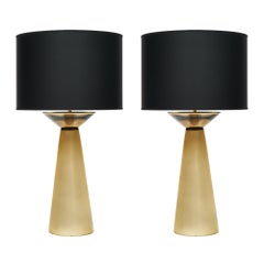 Gold Murano Glass Table Lamps