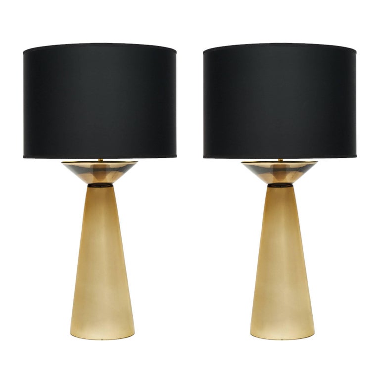 Gold Murano Glass Table Lamps For Sale at 1stDibs