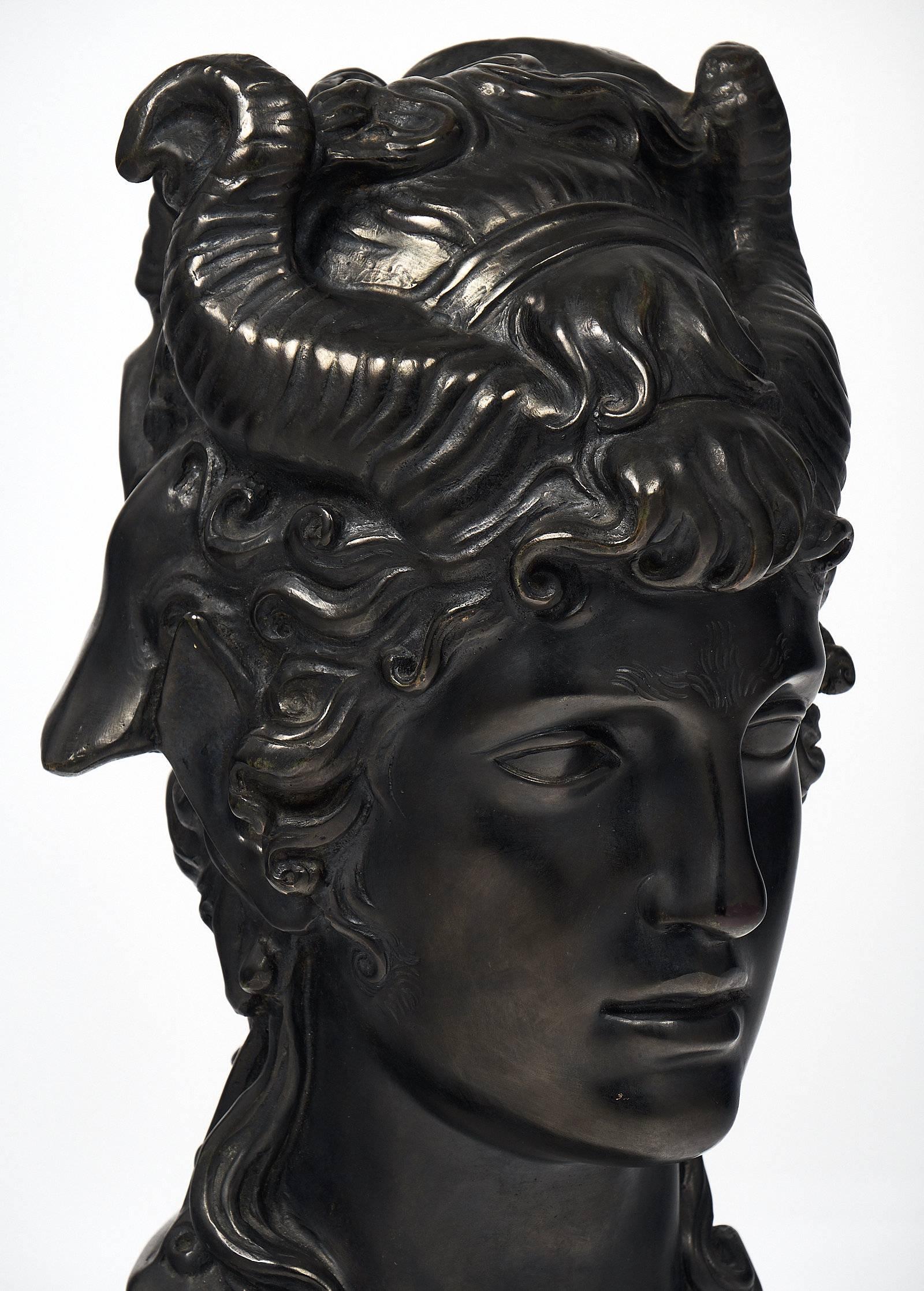 Vintage Bronze Faune Sculpture by Chiurazzi In Excellent Condition In Austin, TX