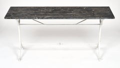 French Console Marble Top Bistro Table