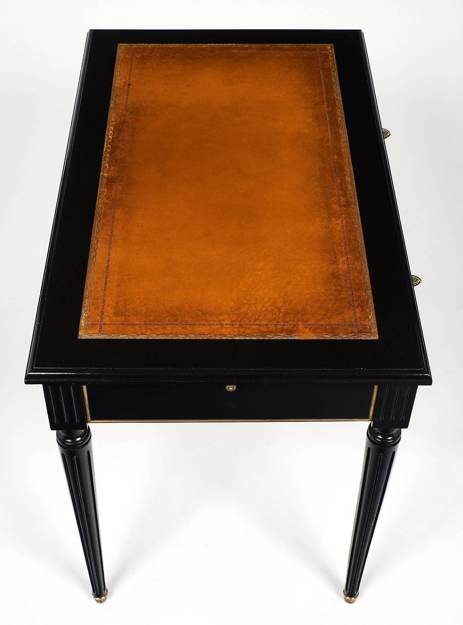 Louis XVI Style Ebonized Writing Desk 1