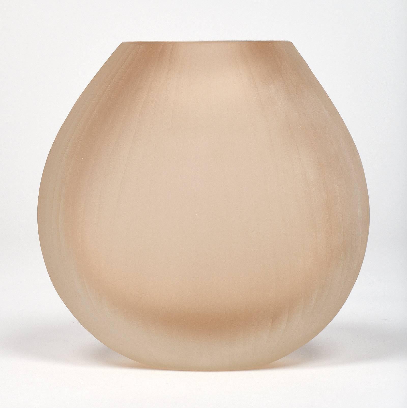 Tobia Scarpa Style Pink Murano Glass Vase Trio 2