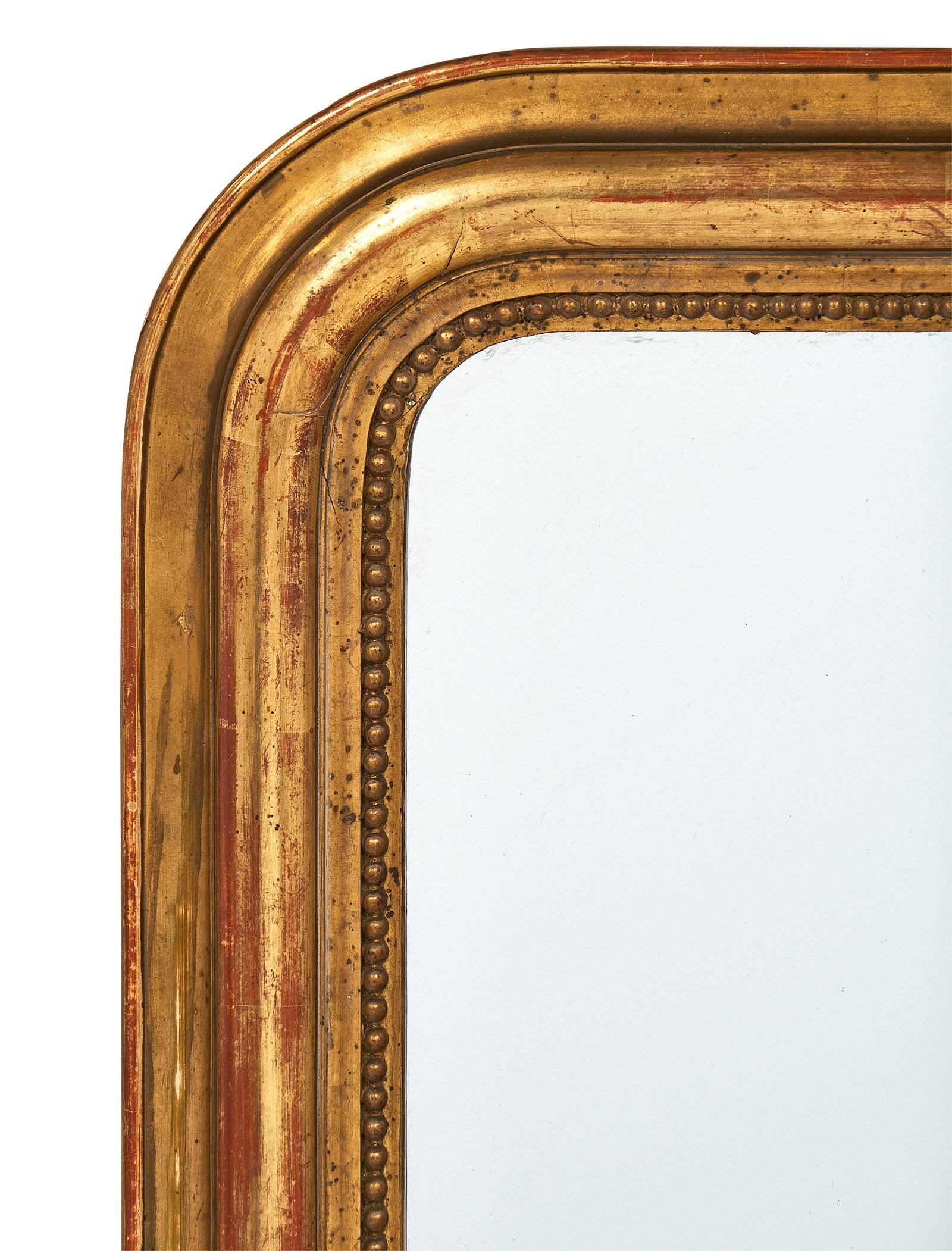 Louis Philippe Period Small Mirror In Excellent Condition In Austin, TX