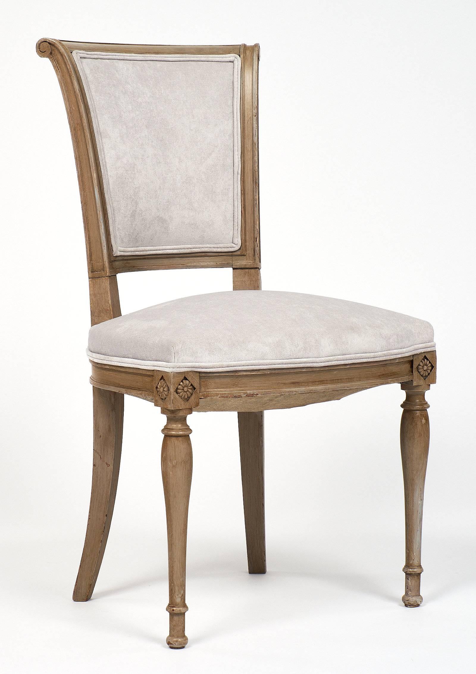 French Set of Six Directoire Style Dining Chairs