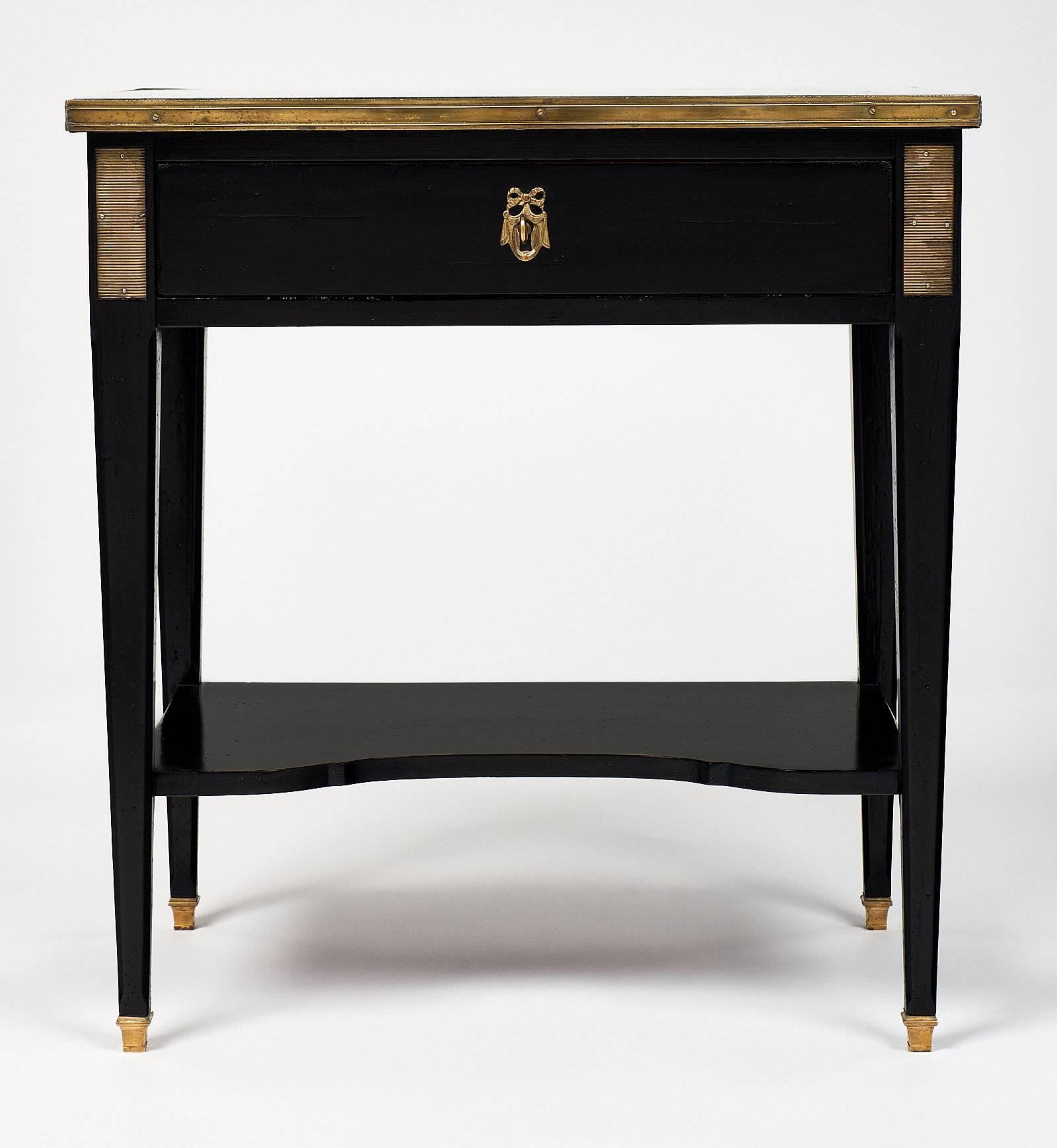 Ebonized Vintage Directoire Style Side Tables