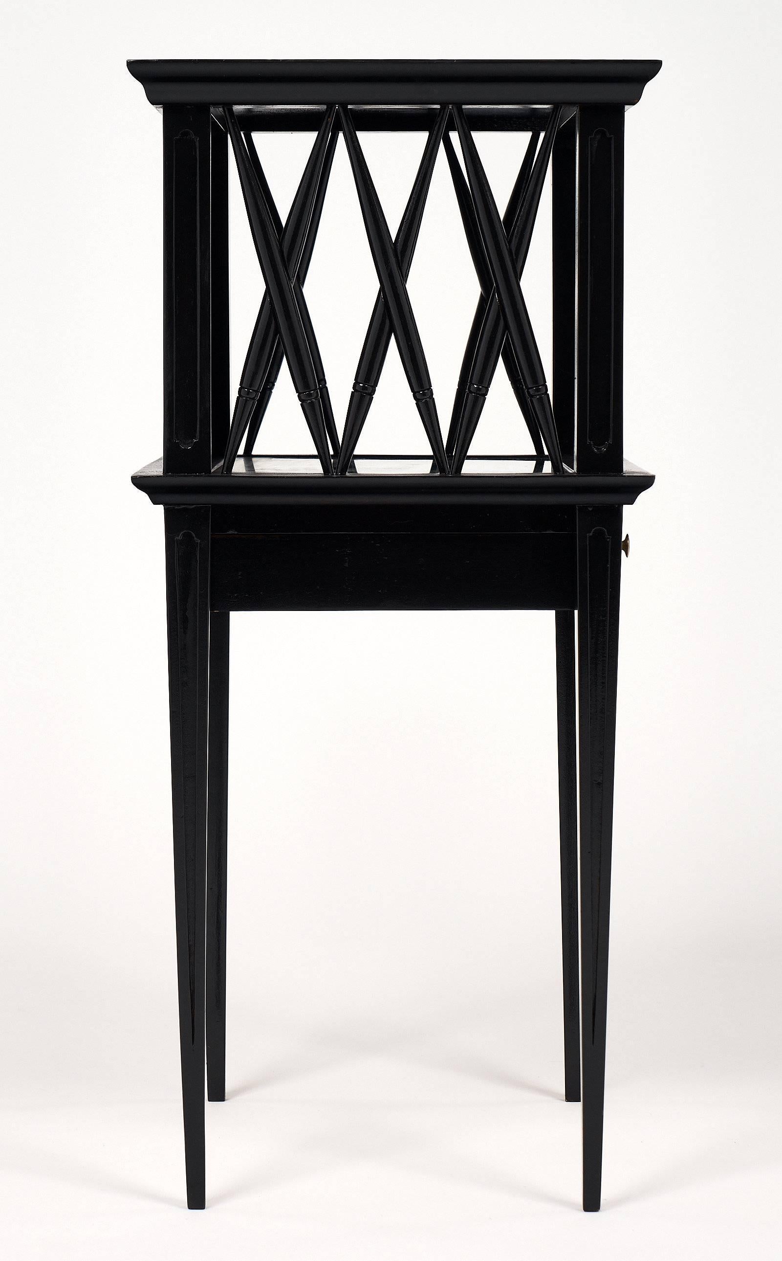 Ebonized Directoire Style Side Tables 2