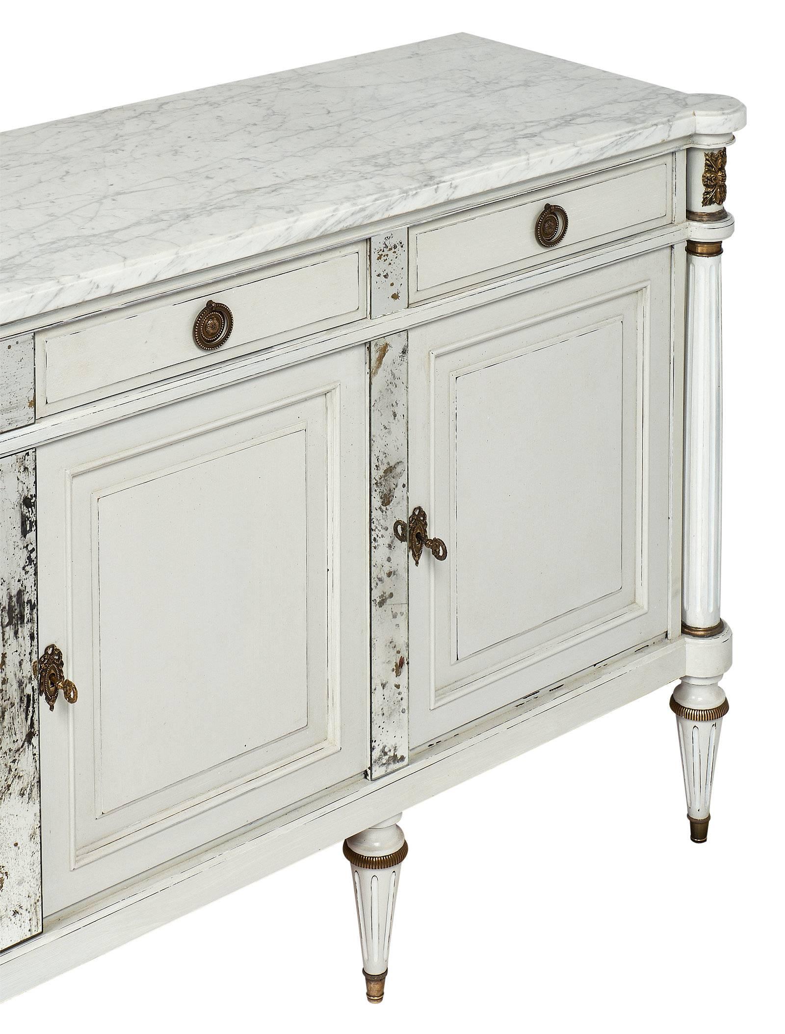 Louis XVI Style French Antique Buffet In Excellent Condition In Austin, TX