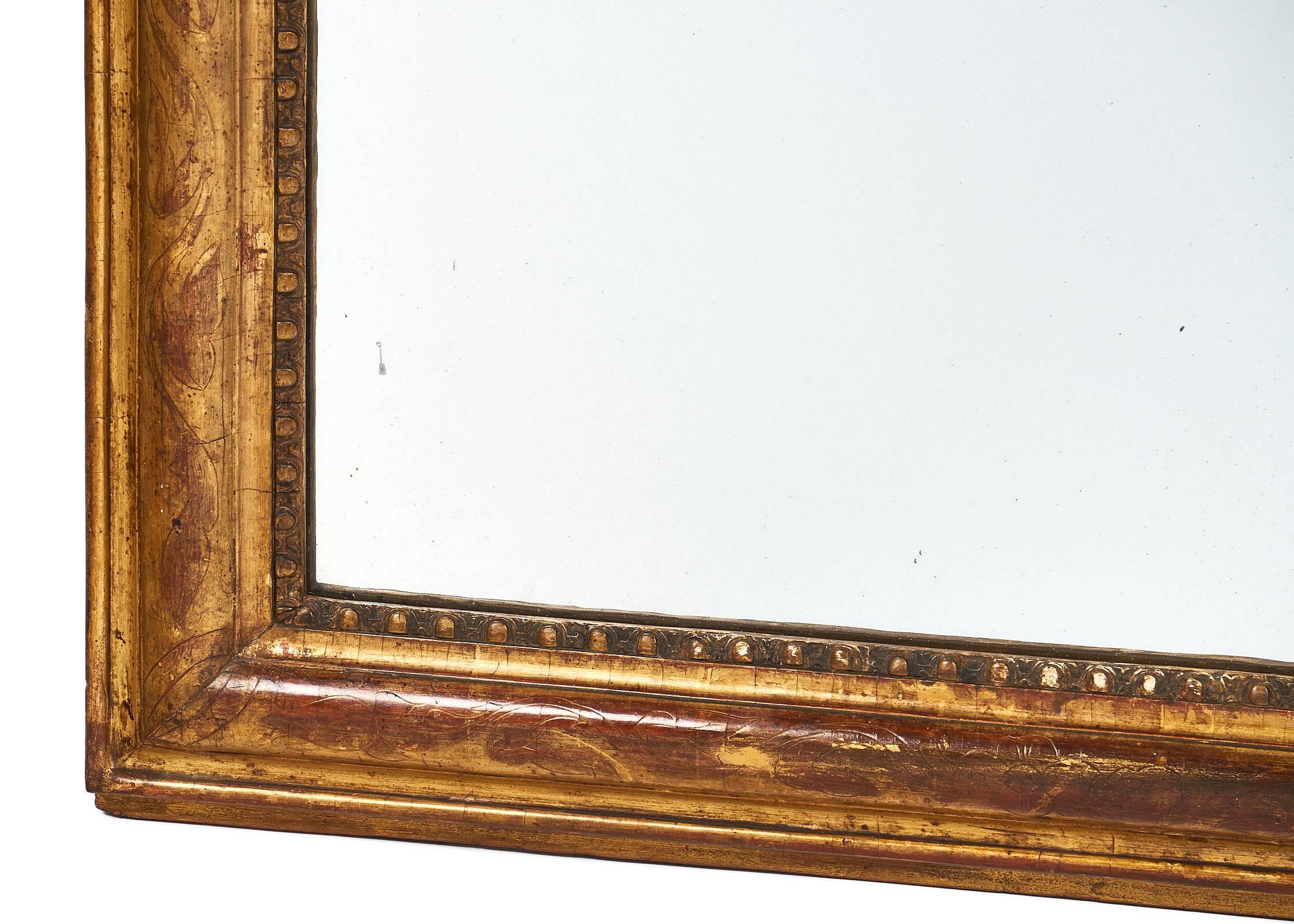 Louis Philippe Period Antique Mirror 1