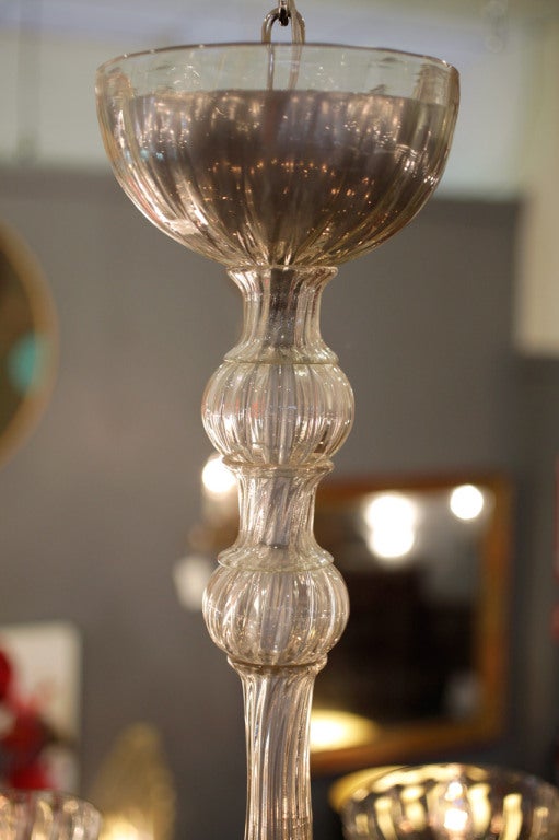 Muranoglas-Kronleuchter „Cristallo Antico“ von Seguso (Italienisch) im Angebot