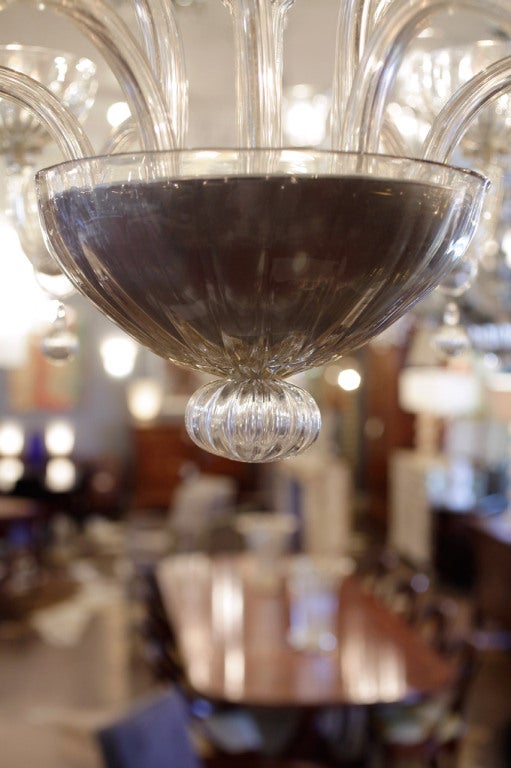 Muranoglas-Kronleuchter „Cristallo Antico“ von Seguso im Angebot 4