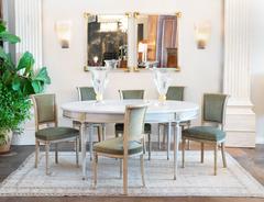 Antique French Louis XVI Oval Dining Table