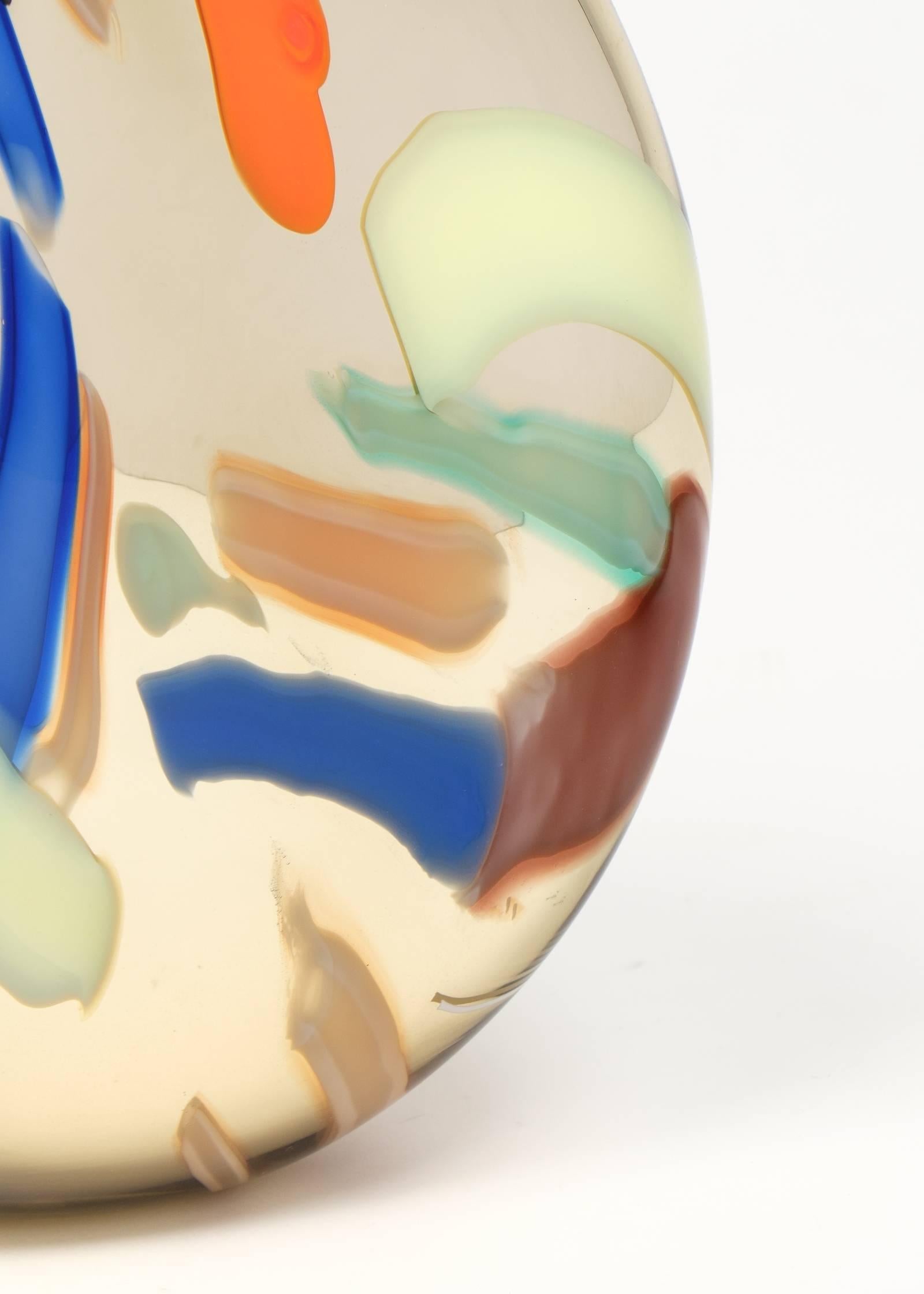 Colorful Murano Glass Vase by Davide Dona 4