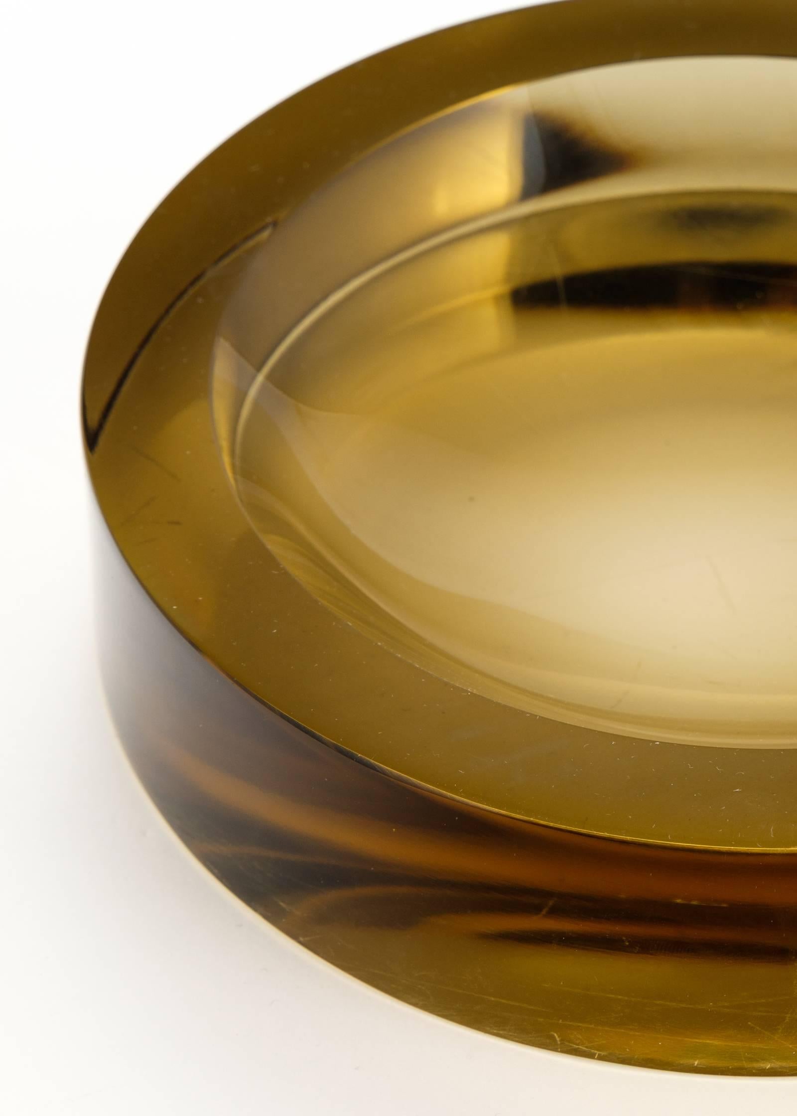 Murano Glass Murano Amber Glass Bowl