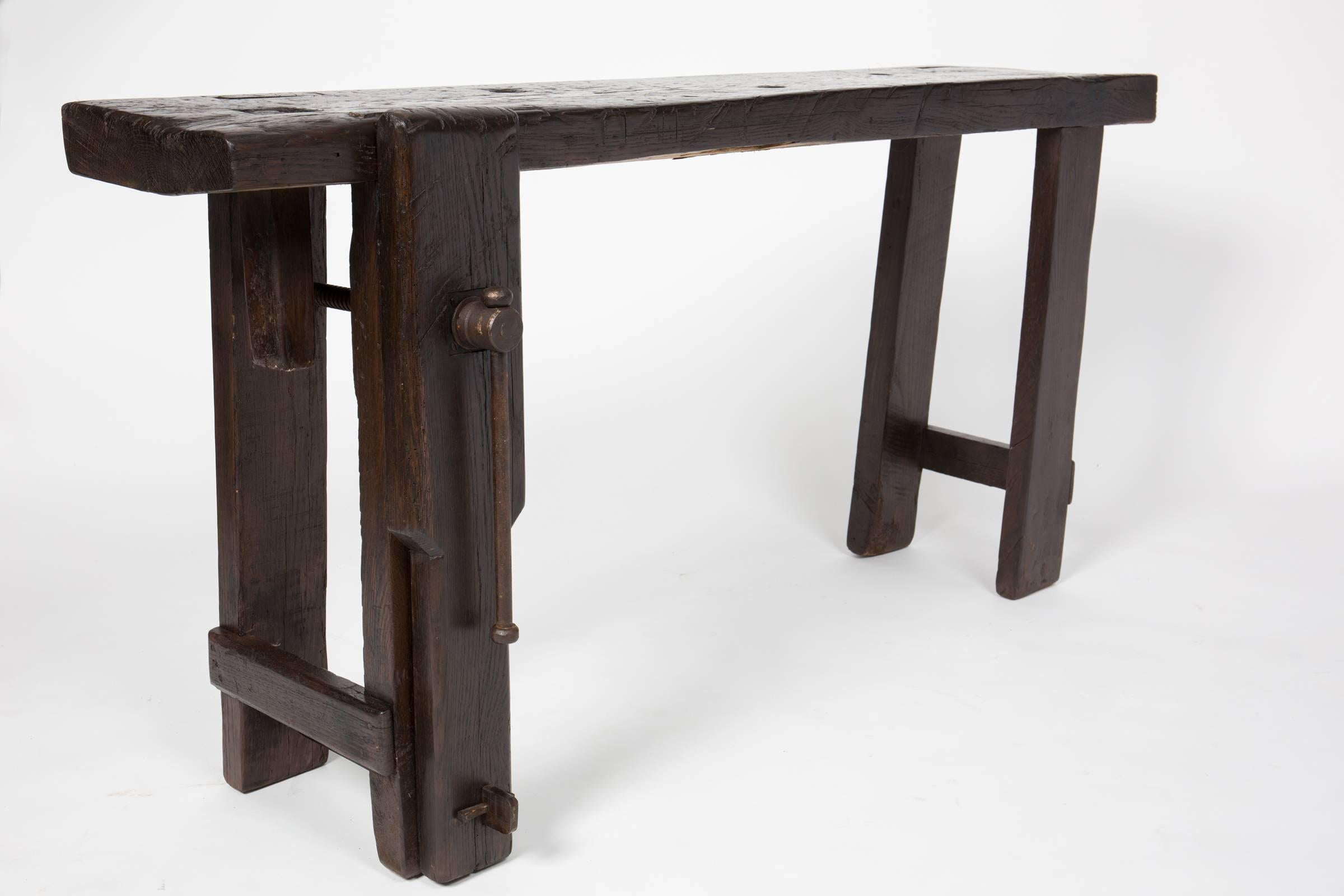 19th Century French Carpenter's Workbench In Good Condition In Austin, TX
