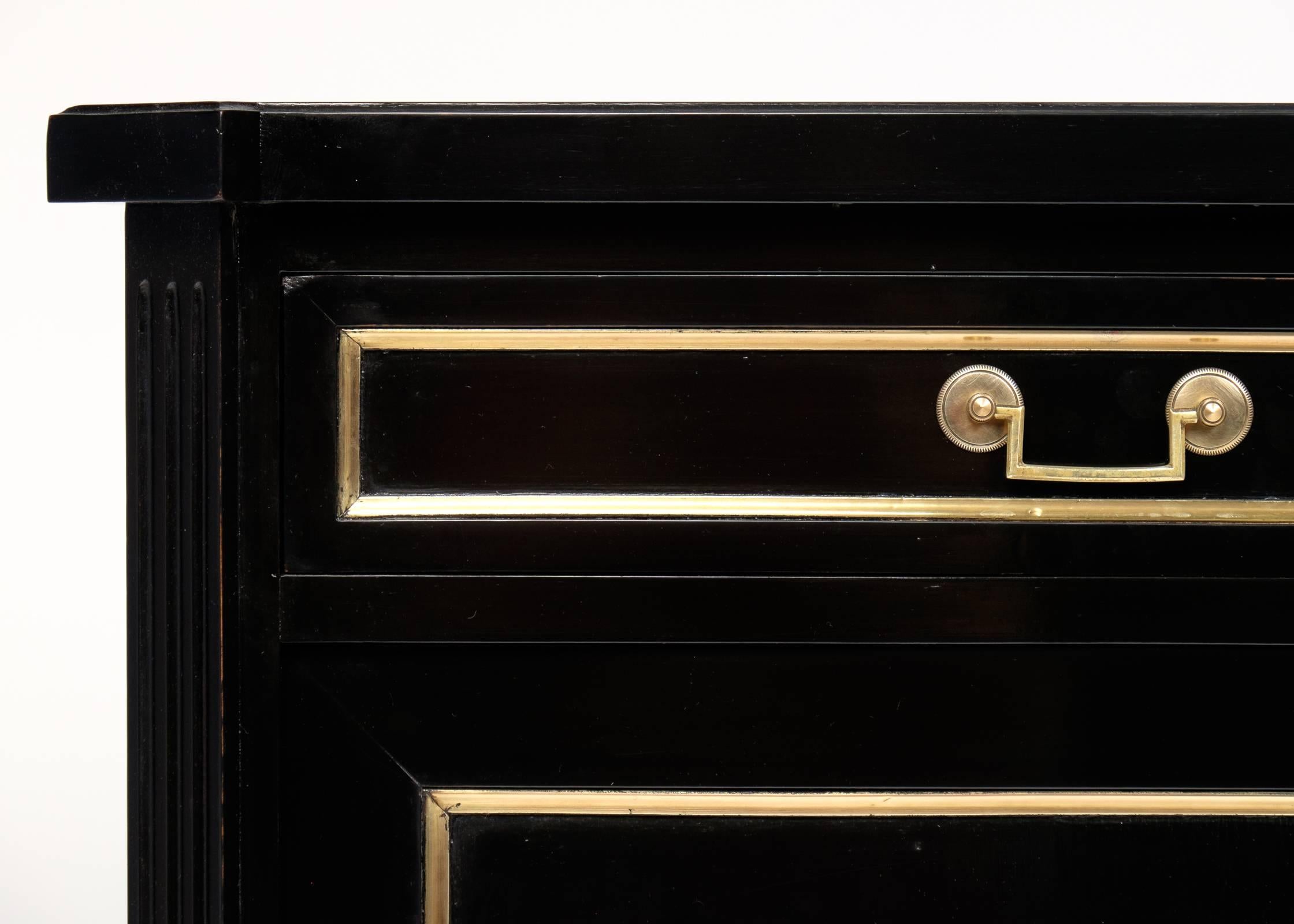 Antique Louis XVI Style Ebonized Sideboard 3
