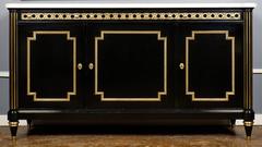 Antique Louis XVI Buffet with Brass Décor