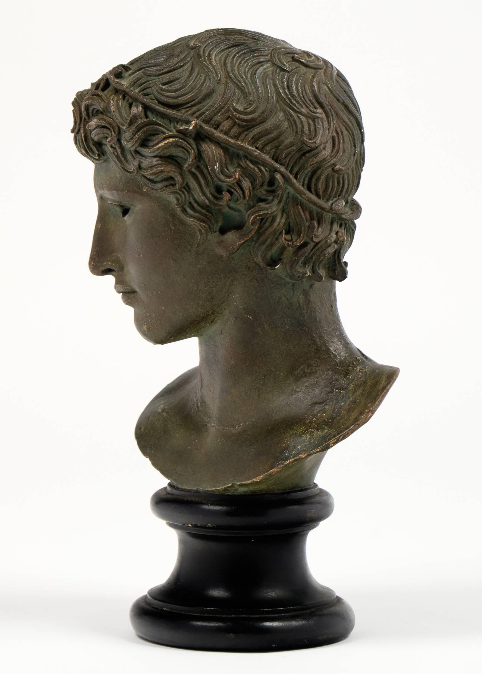 French Antique Bust of Hermes