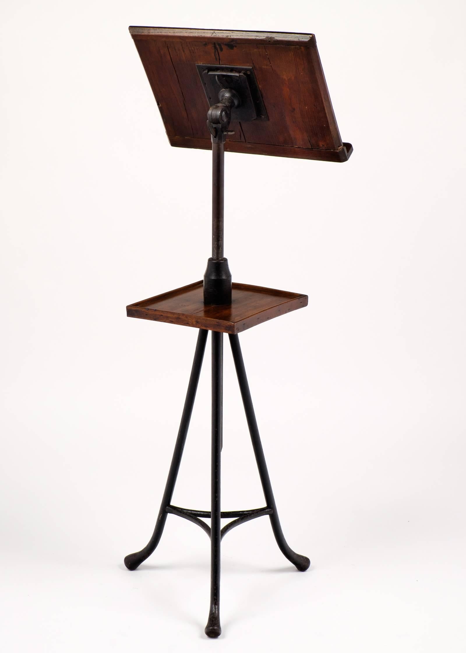 French Antique 19th Century Pharmacy Lectern from Lyon In Good Condition In Austin, TX