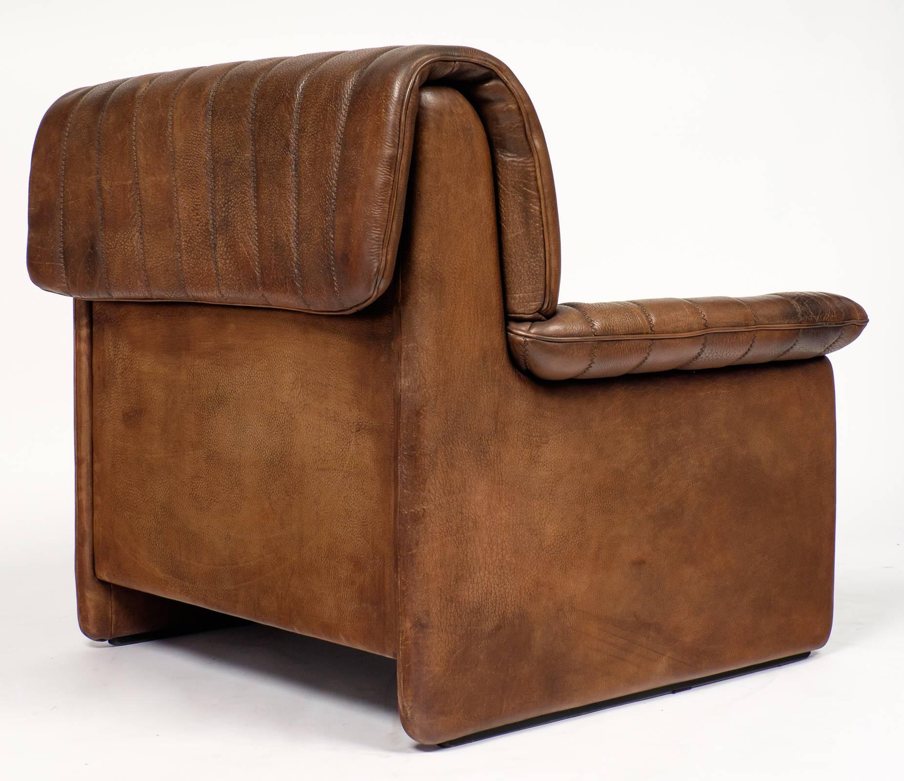 Vintage De Sede DS-85 Soft Leather Armchair and Ottoman 4