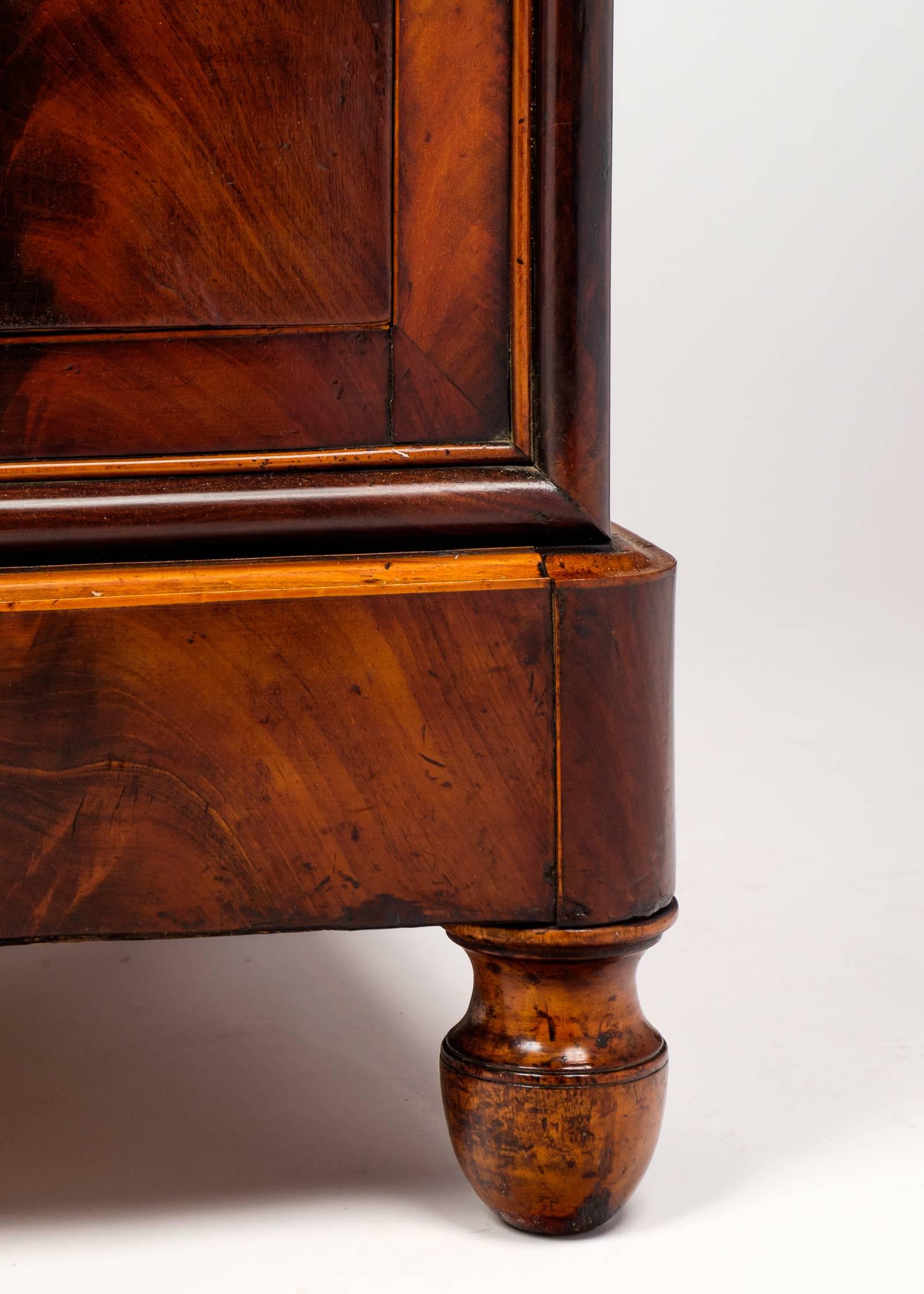 French Restoration Period Flamed Mahogany Chest of Drawers 3