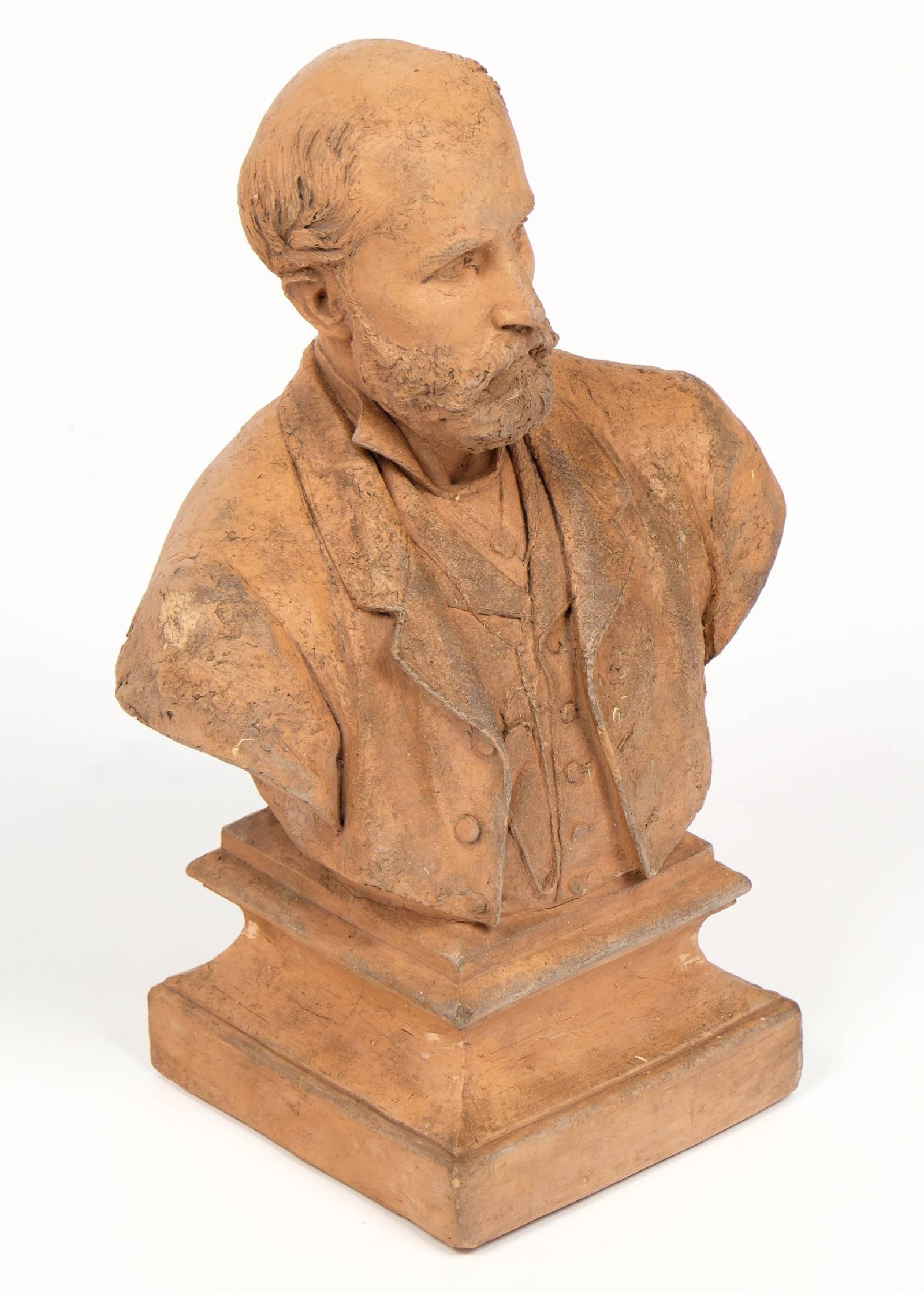 Napoleon III 19th Century French Bust Sculpture of a Gentleman