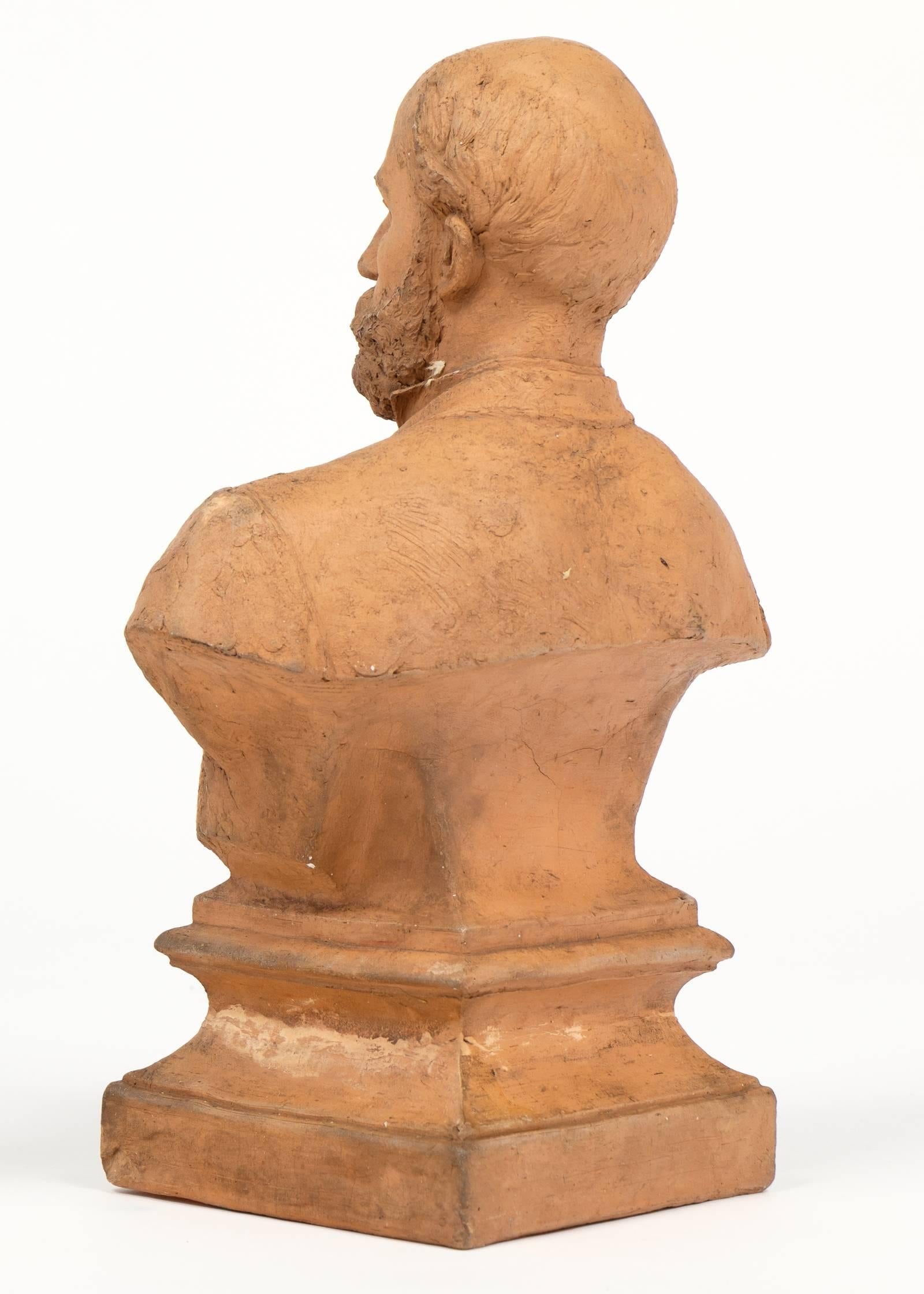 Late 19th Century 19th Century French Bust Sculpture of a Gentleman