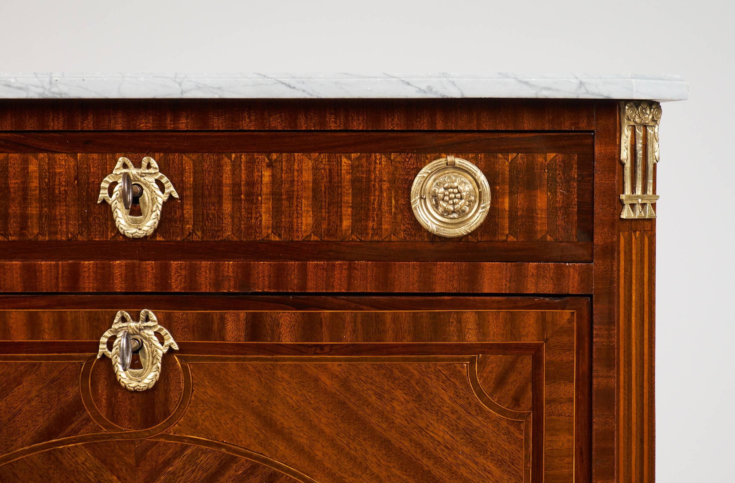 Louis XVI Marqueted Secretaire in the Manner of Riesener 3