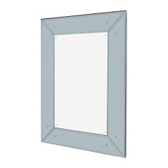 Philippe Starck Modernist Wall Mirror, Chrome & Glass, France, 1980