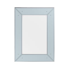 Philippe Starck Modernist Wall Mirror, Chrome & Glass, France, 1980