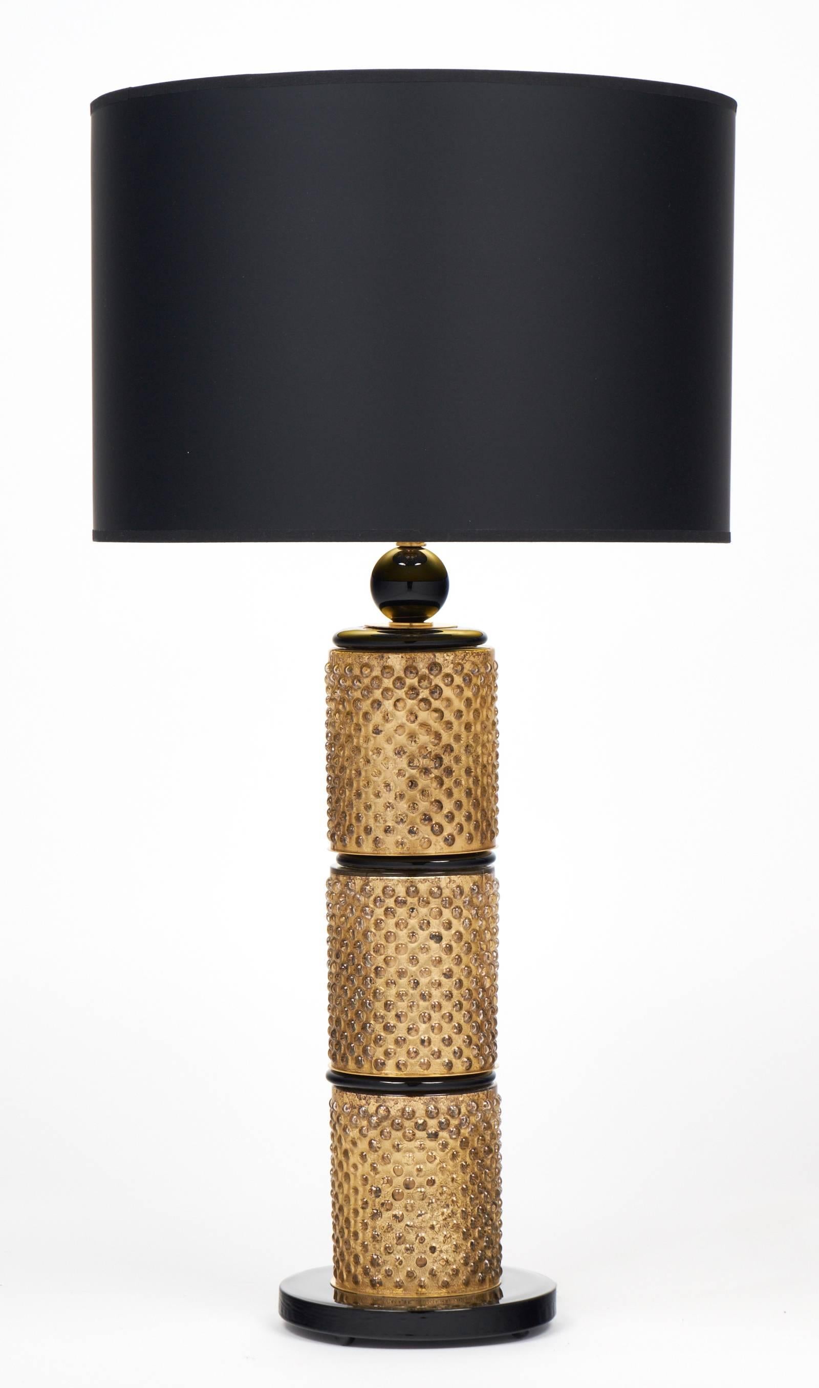 black and gold table lamp