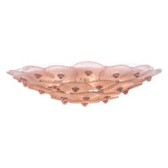 Pink Venetian Glass Flush Mount by Carlo Nason, Murano, Italy