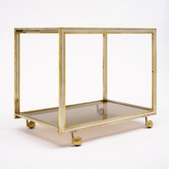 Italian Modernist Bar Cart by Romeo Rega, Circa 1970