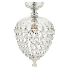 French Antique, Baccarat Crystal Pendant Chandelier, Circa 1920