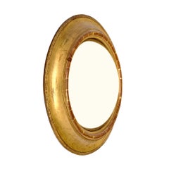 French Antique, Convex “Sorciere” Mirror, Circa 1920
