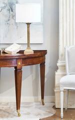 French Antique Directoire Period Folding Demilune Table