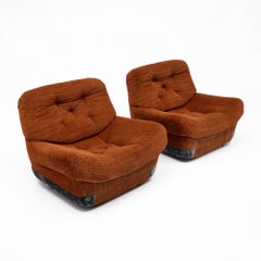 Paire de fauteuils de salon vintage Ligne Roset, France