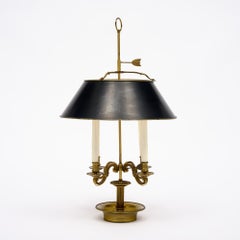 Large French Empire Style Bouillotte Lamp, Vintage Circa 1940