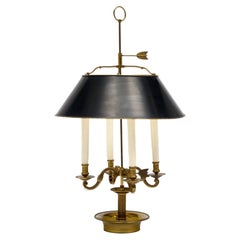 Large French Empire Style Bouillotte Lamp, Vintage Circa 1940