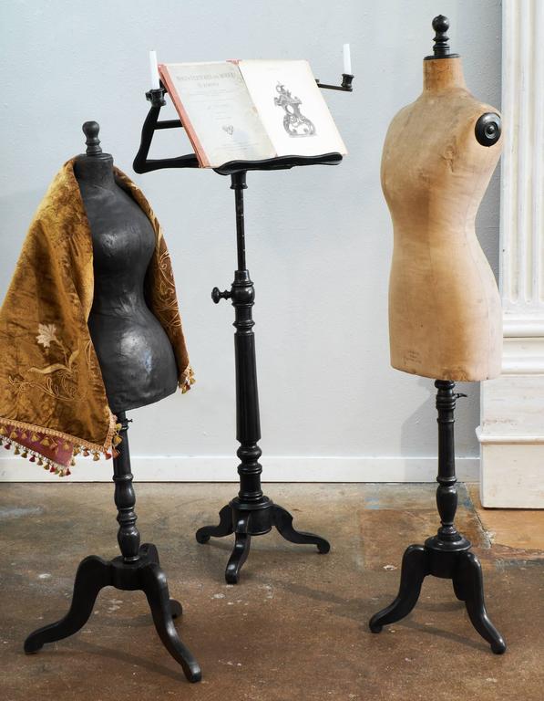 Two French Antique Adjustable Dressmaker Mannequins at 1stDibs