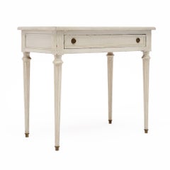 French Louis XVI Style Painted Cherrywood Writing Desk, circa 1920