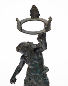 Antique Bronze Sculpture of Silenus, 19th Century Replica, Greece