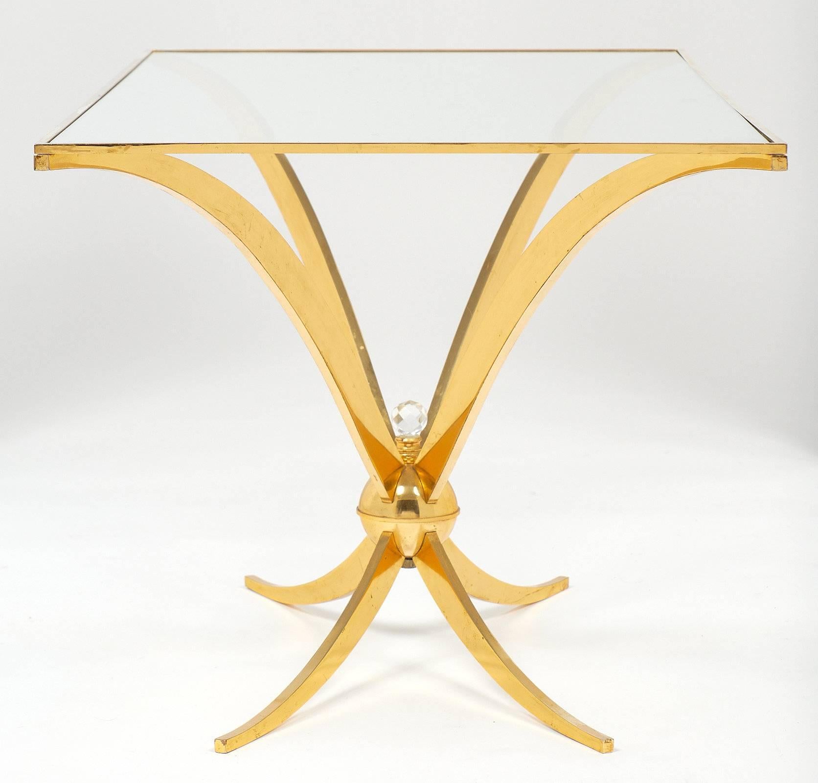 Vintage Mid-Century Modern Brass Coffee Table 4