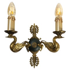 Pair of French Empire Brass wall Sconces