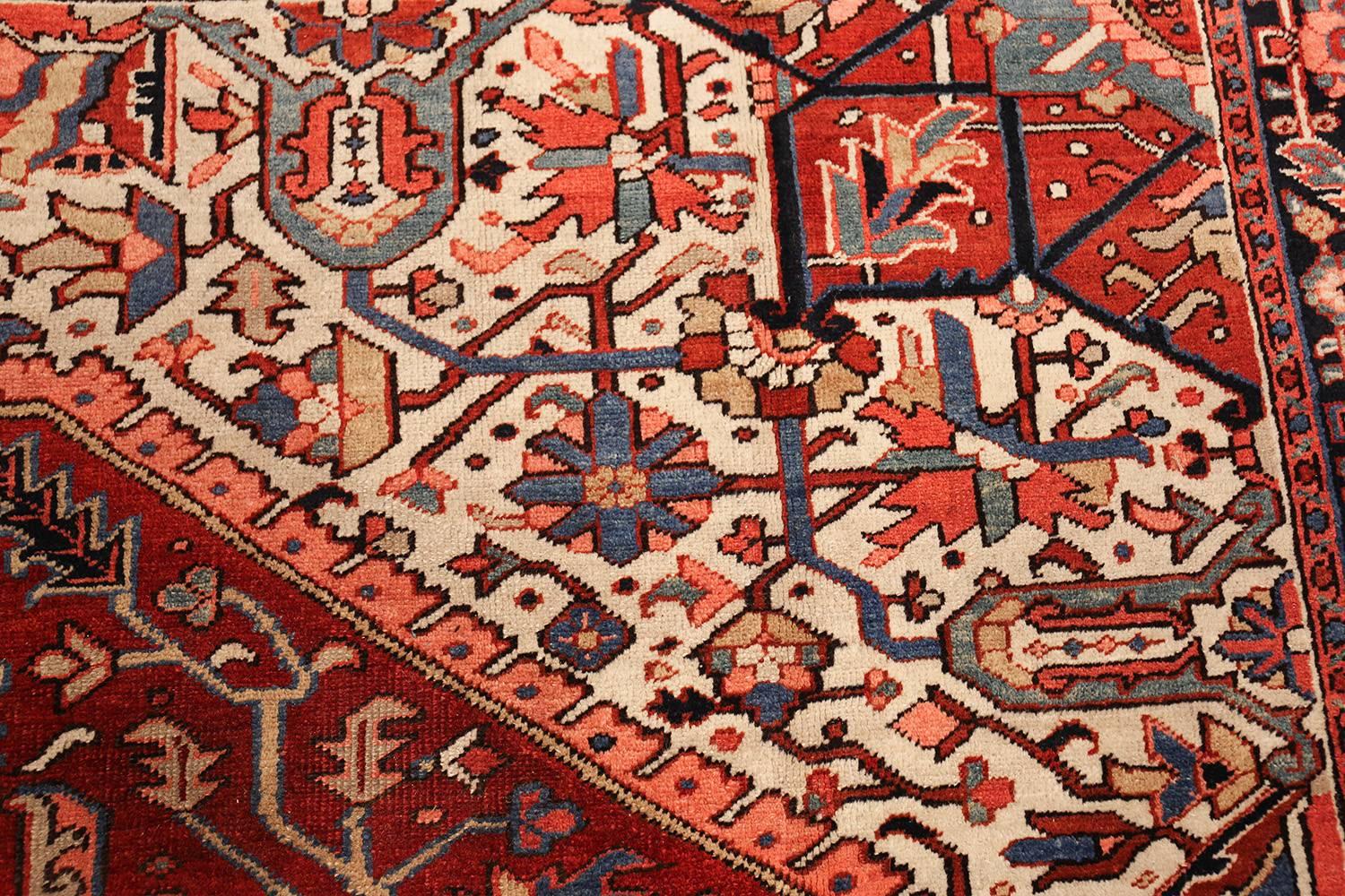 Heriz Serapi Antique Room Sized Persian Heriz Rug