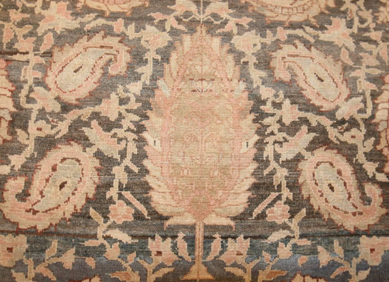 Hand-Knotted Gorgeous Light Blue Antique Persian Malayer Carpet
