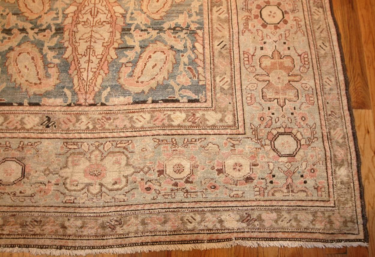 Gorgeous Light Blue Antique Persian Malayer Carpet 1