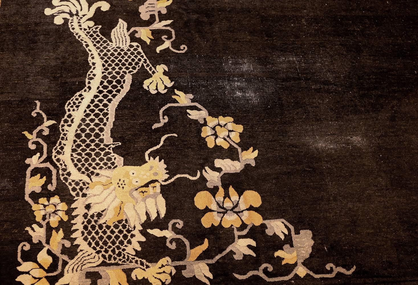 Wool Antique Chinese Dragon Carpet